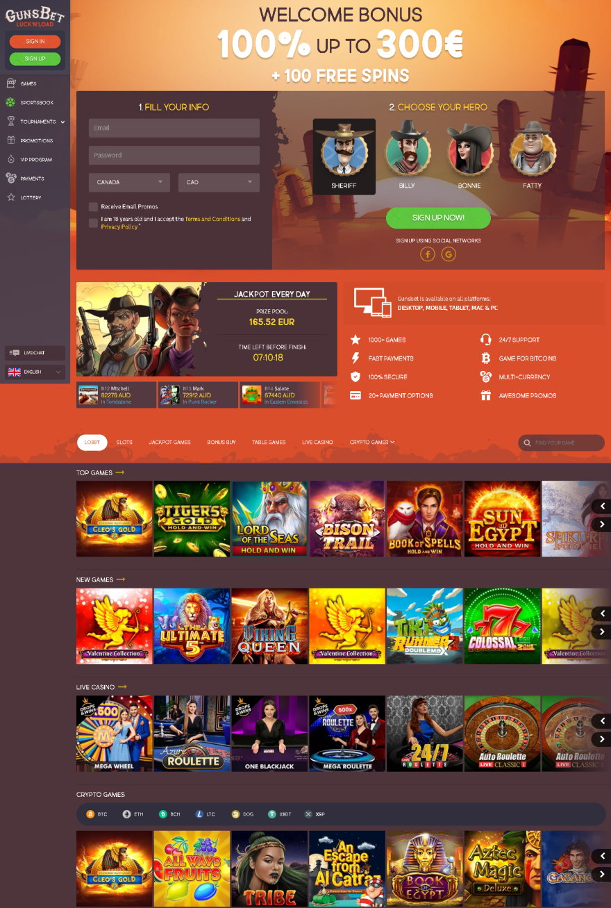 Gunsbet Casino